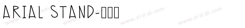 Arial stand字体转换